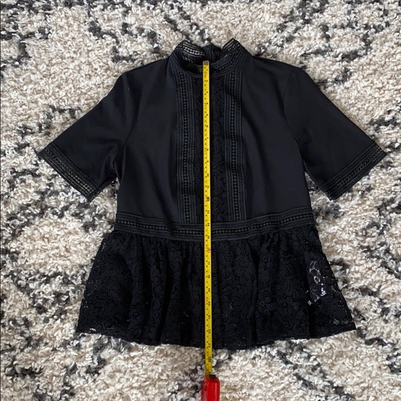 NWOT Zara Lace Peplum Blouse - Picture 11 of 14